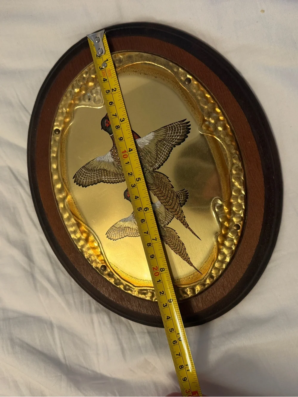 Vintage mid century pheasant wall decor lot of 2